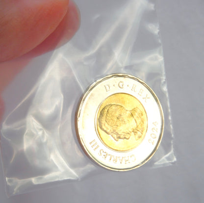 2024 Canadian $2 Brilliant Uncirculated Toonie Coin: HRM King Charles III
