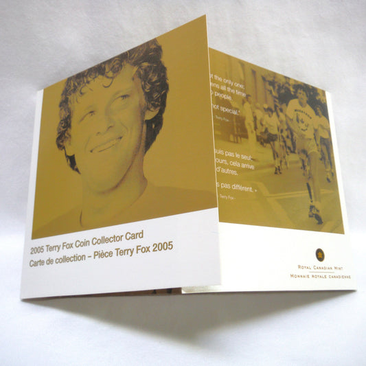 2005 TERRY FOX COIN COLLECTOR CARD, Bonus ALL SIX ORIGINAL COINS ARE INCLUDED!
