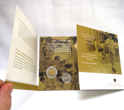 2005 TERRY FOX COIN COLLECTOR CARD, Bonus ALL SIX ORIGINAL COINS ARE INCLUDED!