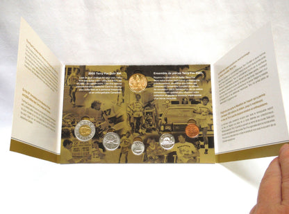 2005 TERRY FOX COIN COLLECTOR CARD, Bonus ALL SIX ORIGINAL COINS ARE INCLUDED!