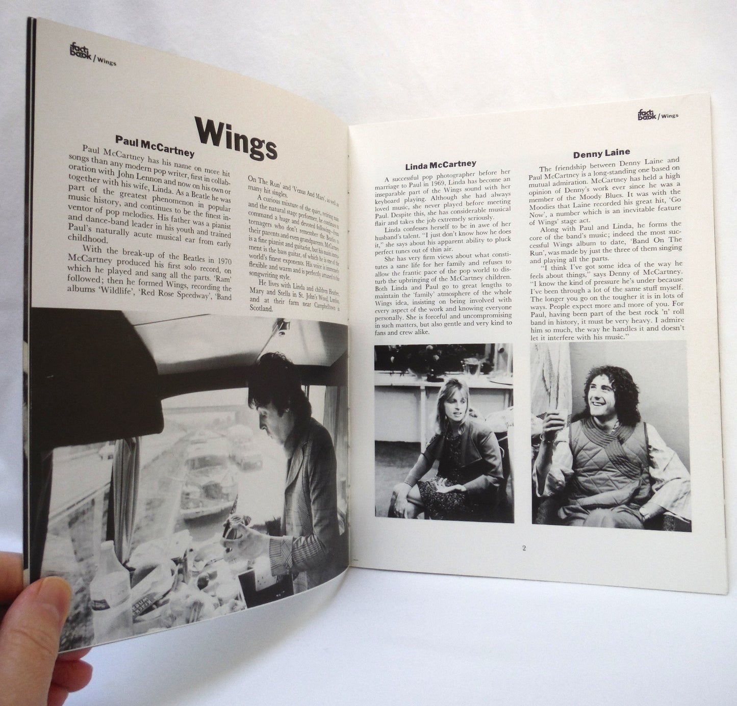 THE FACTS ABOUT A POP GROUP, Featuring WINGS, Introduced by Paul McCartney and Written by David Gelly (1976 1st Ed.)