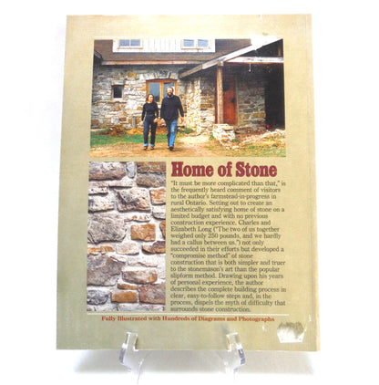 THE STONEBUILDER'S PRIMER, A Harrowsmith Step-By-Step Guide For Owner-Builders, by Charles K. Long (1981 1st Ed.)