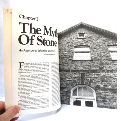 THE STONEBUILDER'S PRIMER, A Harrowsmith Step-By-Step Guide For Owner-Builders, by Charles K. Long (1981 1st Ed.)
