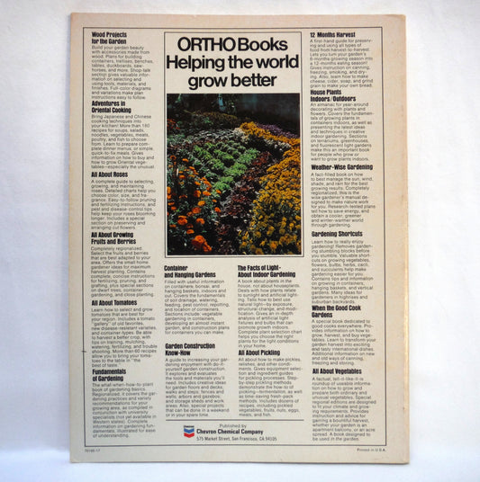 ALL ABOUT ROSES, How to Select Roses for Color, Size, Fragrance, and More! The Canada Edition by Ortho Books, 1976
