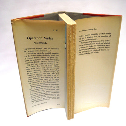 OPERATION MIDAS, An Adventure Novel by Anne O'Grady (1973 1st Ed.)