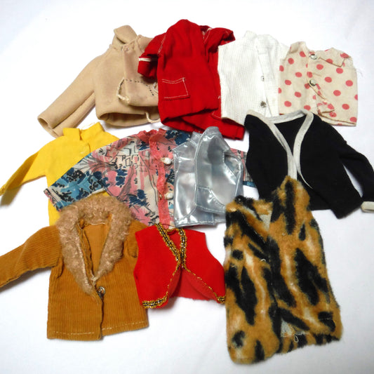 MADDIE MOD ASSORTED CLOTHING For any 11.5-inch Tall Barbie Doll: LOT J, TOPS and JACKETS.