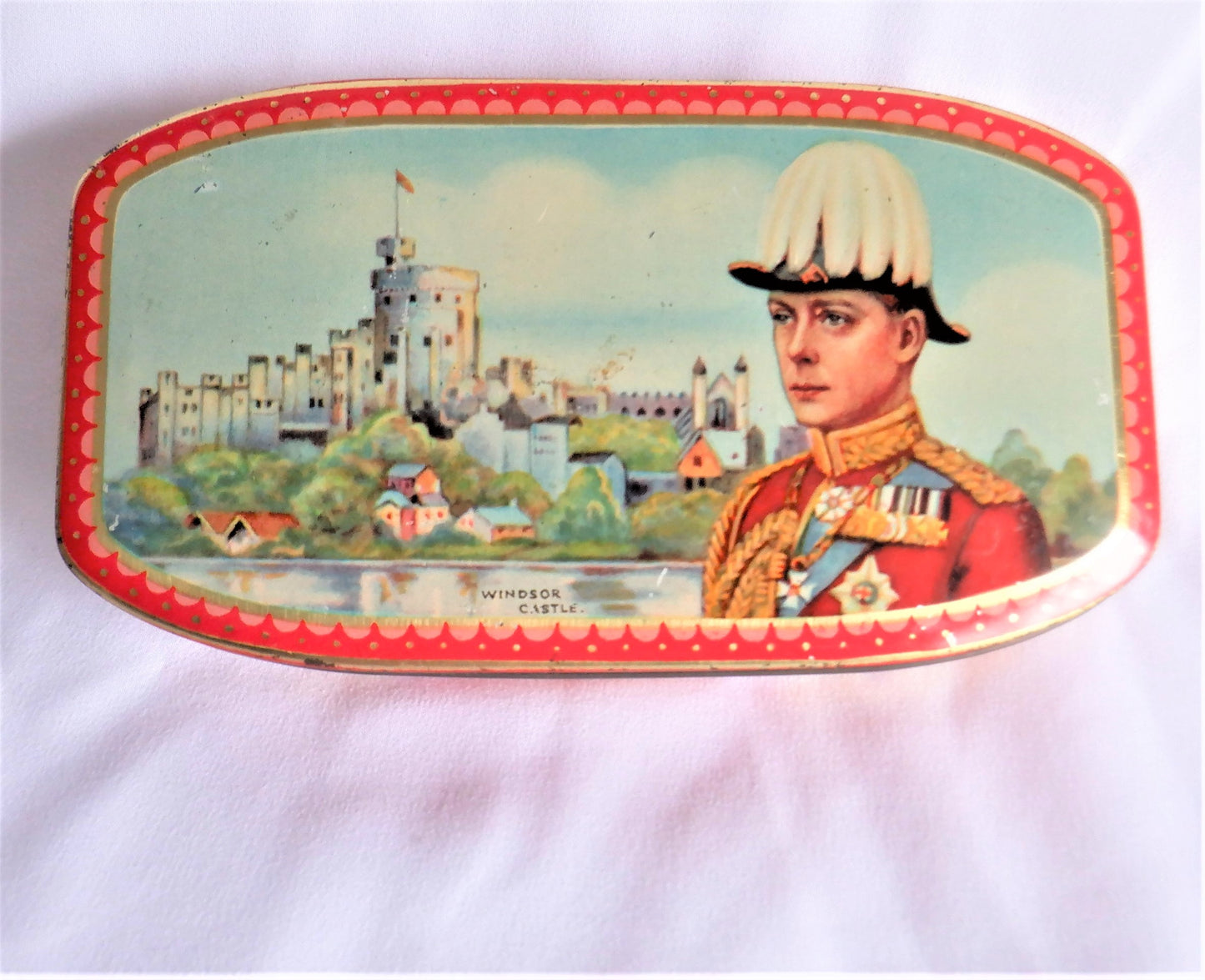 Antique Tin Can Celebrating the CORONATION of KING EDWARD VIII, 1937