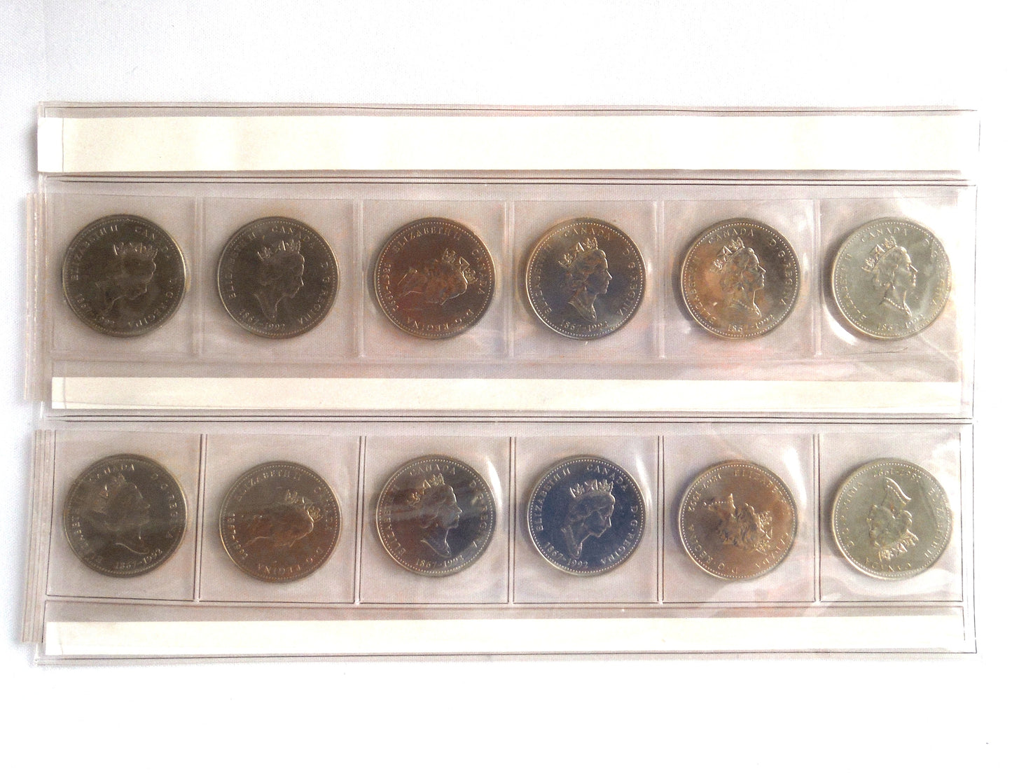 CANADA 125: 1867-1992 Canadian Celebration 12-Quarter Collection with Provincial Titles