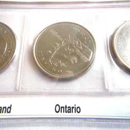 CANADA 125: 1867-1992 Canadian Celebration 12-Quarter Collection with Provincial Titles