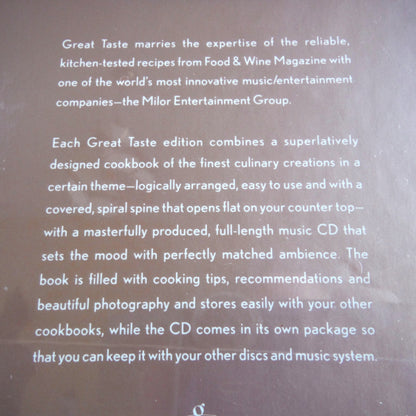 ROMANCE WITHOUT RESERVATION, Elegant Recipes from Master Chefs That You Can Make Right at Home! BRAND-NEW OLD-STOCK BOOK & MUSIC CD COMBO (1998 1st Ed.)