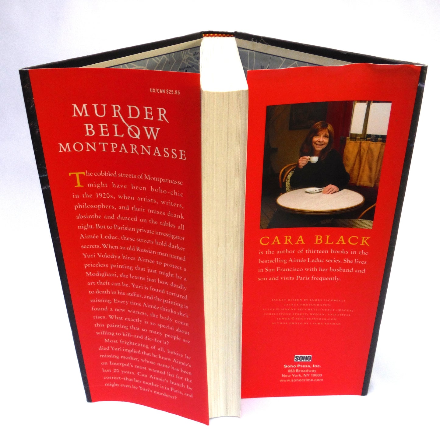 MURDER BELOW MONTPARNASSE, An Aimee Leduc Investigation by Cara Black (1st Ed. SIGNED)