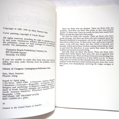 PHOENIX RISING, No-Eyes' Vision Of the Changes To Come, by Mary Summer Rain (1993 1st Ed.)