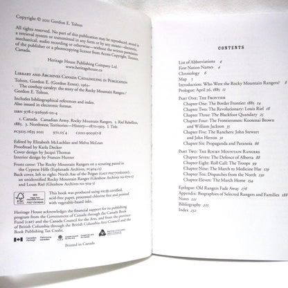 THE COWBOY CAVALRY, The Story of The rocky Mountain Rangers, by Gordon E. Tolton (2011 1st Ed.)