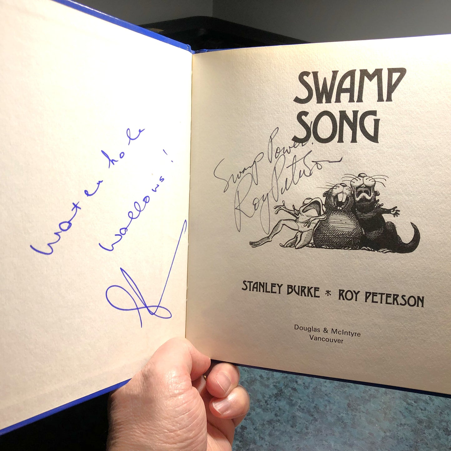 SWAMP SONG, Political Humour by Stanley Burke, Illustrations by Roy Peterson (1st Ed. SIGNED)