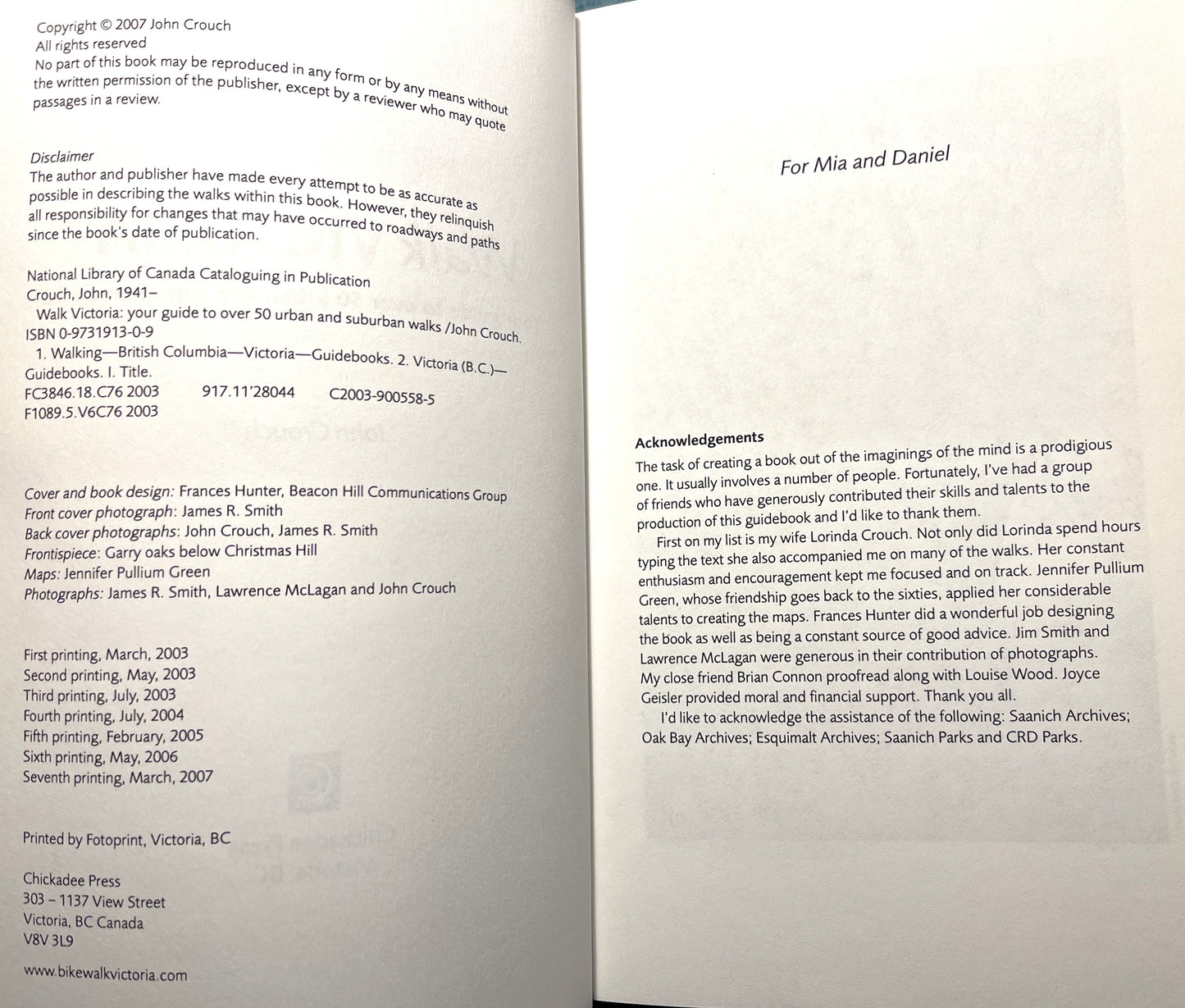Walk VICTORIA, Your Guide to Over 50 Urban and Suburban Walks, by John Crouch, (1st Ed. 2003)