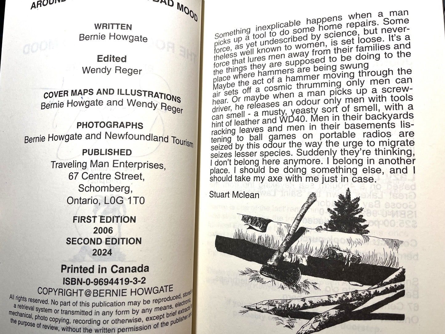 AROUND THE ROCK IN A BAD MOOD, by Bernie Howgate, World Traveller Arctic Explorer and Best Selling Author! (2024 SIGNED)