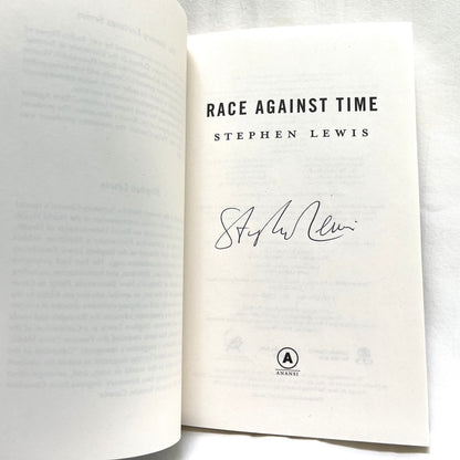 RACE AGAINST TIME, by Stephen Lewis (1st Ed. SIGNED)