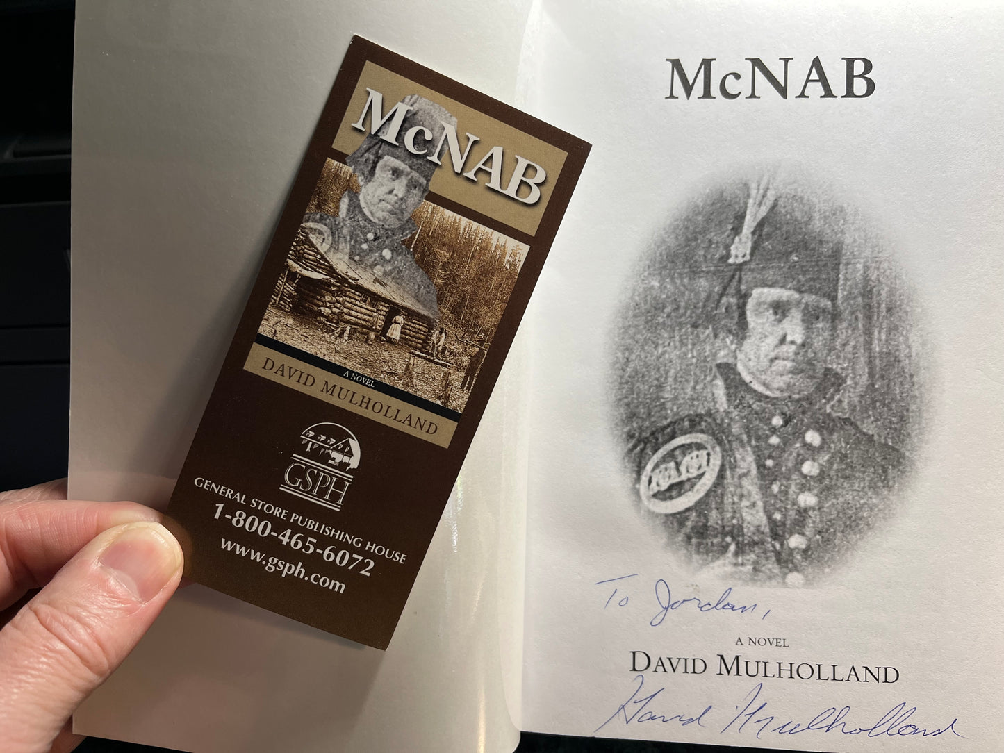 McNAB, A Historical Novel by David Mulholland (1st Ed. SIGNED)