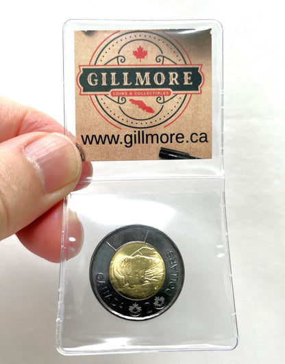 2022 Canadian Black-Rimmed $2 Toonie Coin: Honouring the Reign of HRM Queen Elizabeth II (1926-2022) in a Special Presentation Holder