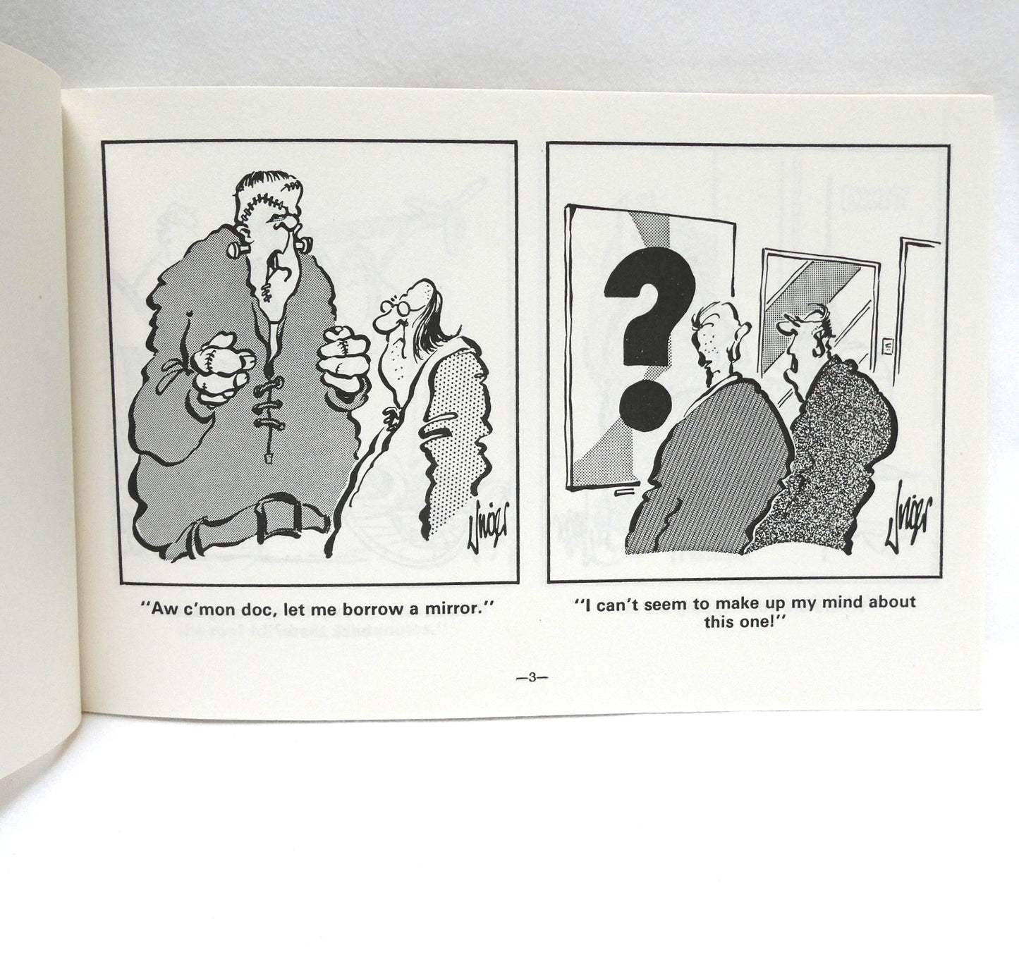 HERMAN, YOU WERE A MUCH STRONGER MAN ON OUR FIRST HONEYMOON, by Jim Unger (1983 1st Ed.)