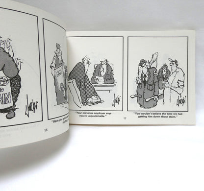 HERMAN, DINNER'S SERVED AS SOON AS THE SMOKE CLEARS, by Jim Unger (1985 1st Ed.)