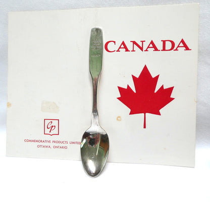 EXPO 1867-1967 SET OF 12 SPOONS: Canadian Provinces and Territories PLUS BONUS EXPO SPOON & COA, by Oneida Silversmiths of Canada