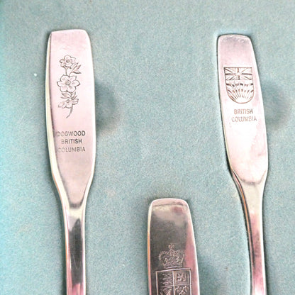EXPO 1867-1967 SET OF 12 SPOONS: Canadian Provinces and Territories PLUS BONUS EXPO SPOON & COA, by Oneida Silversmiths of Canada