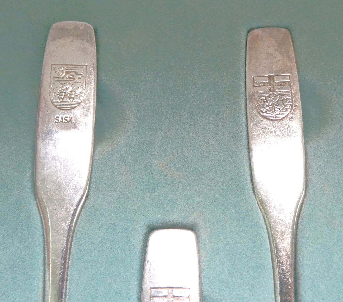 EXPO 1867-1967 SET OF 12 SPOONS: Canadian Provinces and Territories PLUS BONUS EXPO SPOON & COA, by Oneida Silversmiths of Canada