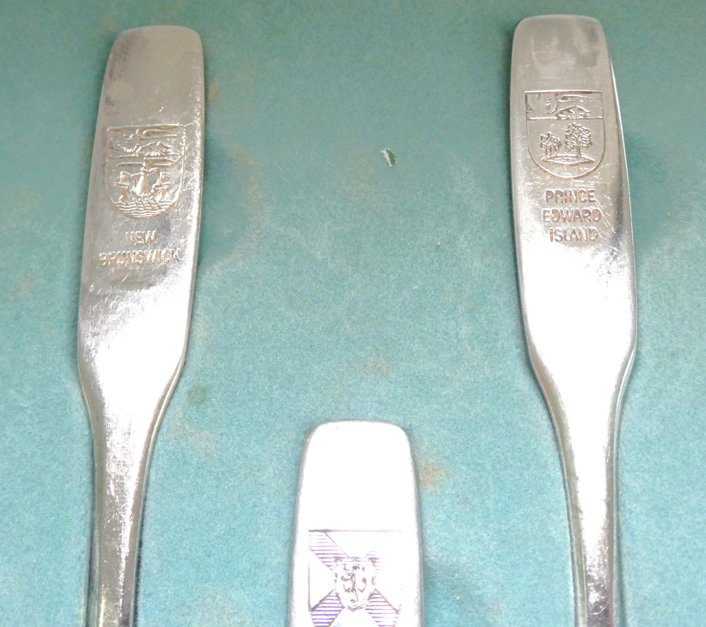 EXPO 1867-1967 SET OF 12 SPOONS: Canadian Provinces and Territories PLUS BONUS EXPO SPOON & COA, by Oneida Silversmiths of Canada
