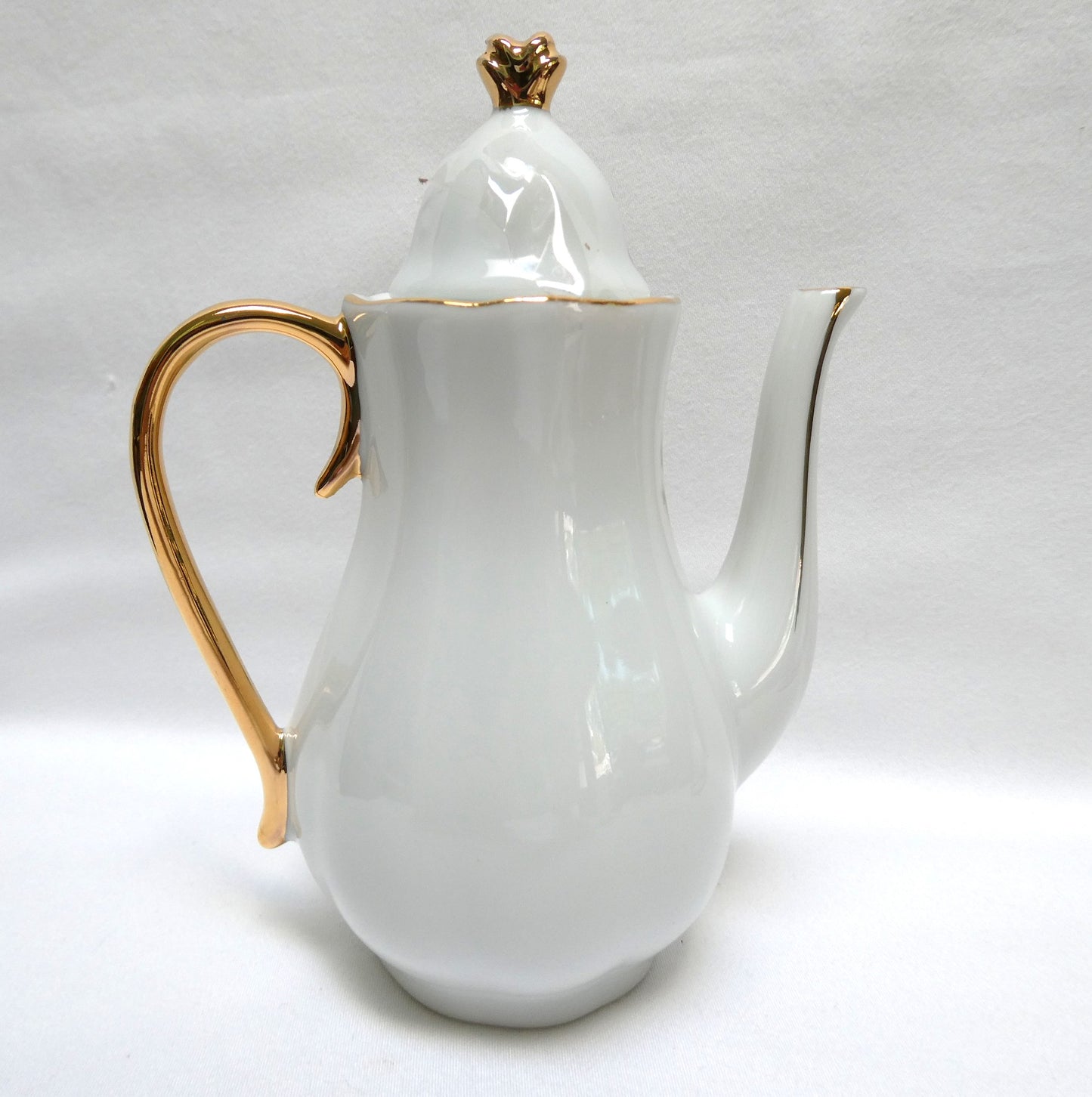 Miniature Children's BRAND NEW TEA SET, Victorian-style pink and yellow rose motif with gold gilded trim, by Adeline Collection