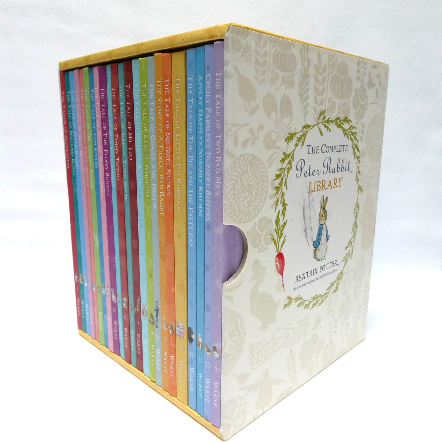 THE COMPLETE PETER RABBIT BEATRIX POTTER 23 Volume Library with Slipcase, BRAND NEW by F. Warne and Company, 2006