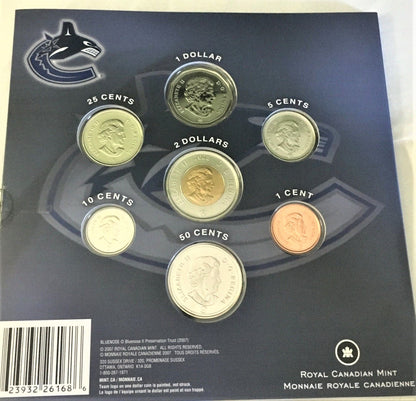 2008-2009 CANADA NHL® VANCOUVER CANUCKS 7-Coin Commemorative Hockey Gift Set