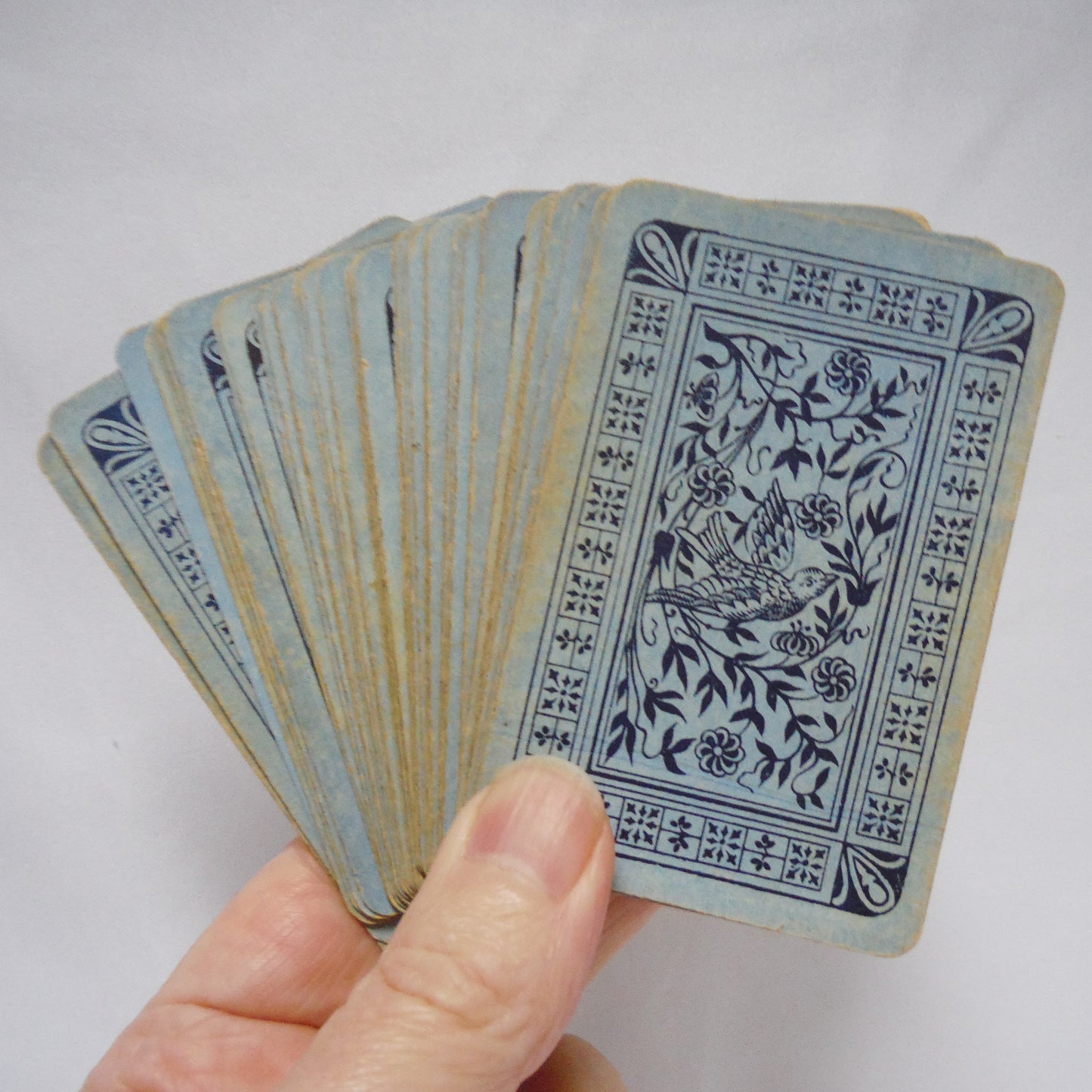 Antique Playing Cards, Partial Deck of 45 Cards, ALL 4 Aces & Made in France!