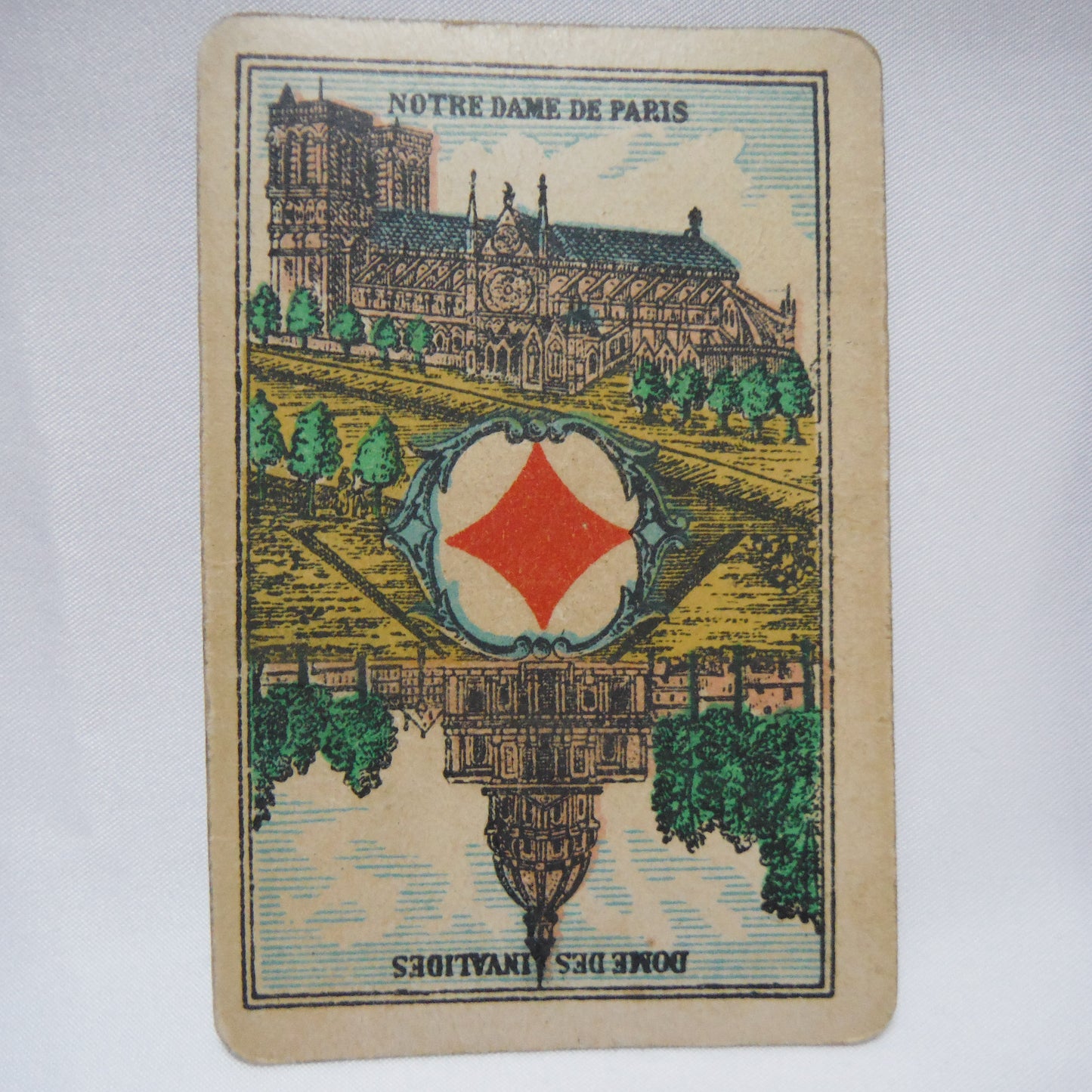 Antique Playing Cards, Partial Deck of 45 Cards, ALL 4 Aces & Made in France!