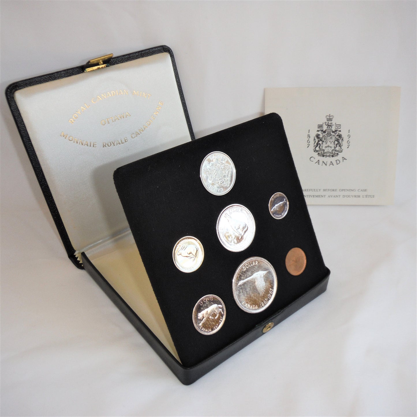 1967 CANADIAN Confederation Centennial 1967 Proof Presentation 7-piece Coin Set