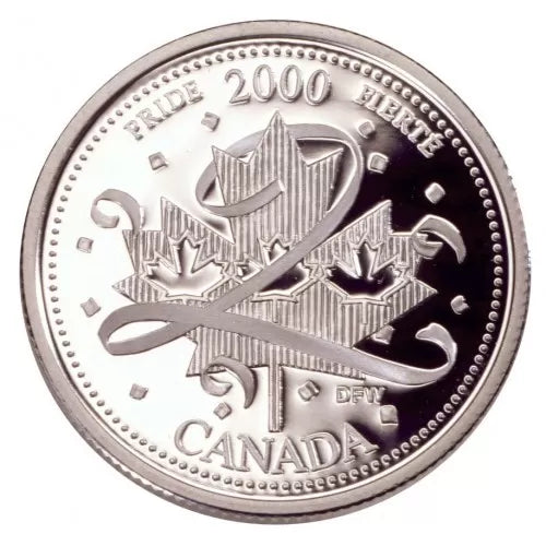 2000 Canadian 25-Cent Millennium Quarter 12-Coin Silver Proof Set