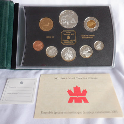 2001 Canadian 8-Coin Silver Proof Double Dollar Set: 50th Anniversary NATIONAL BALLET OF CANADA