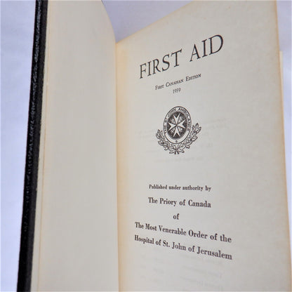 St. John's Ambulance FIRST AID HANDBOOK, 1962