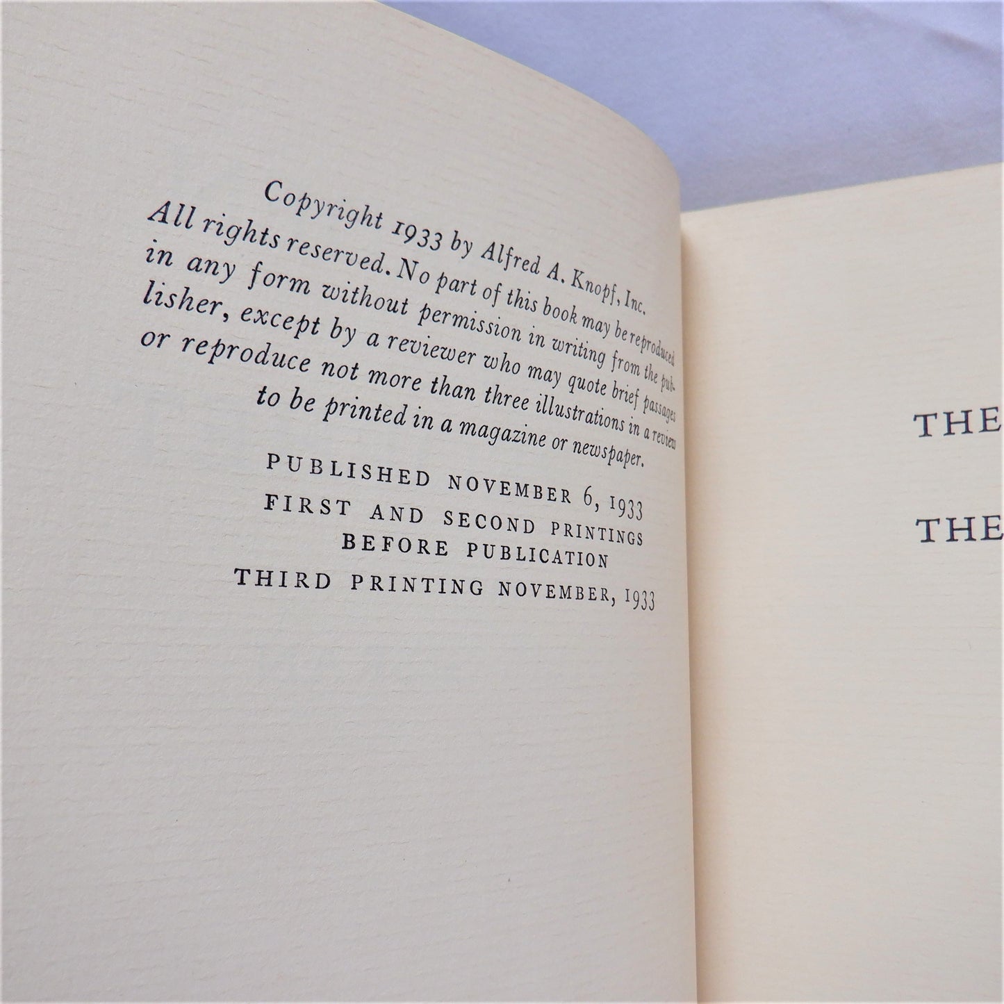 THE GARDEN OF THE PROPHET, by Kahlil Gibran (Published by Alfred A. Knopf 1933)