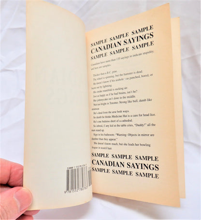 CANADIAN SAYINGS, '1200 Folk Sayings' by Bill Casselman (1999 1st Ed.)