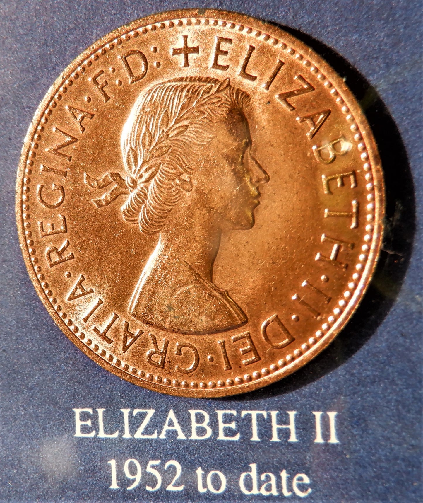 GREAT BRITAIN PENNY COLLECTION: Vintage Framed Set of 5-Rare pre-decimal Pennies, Monarchs Who Served 1837-today