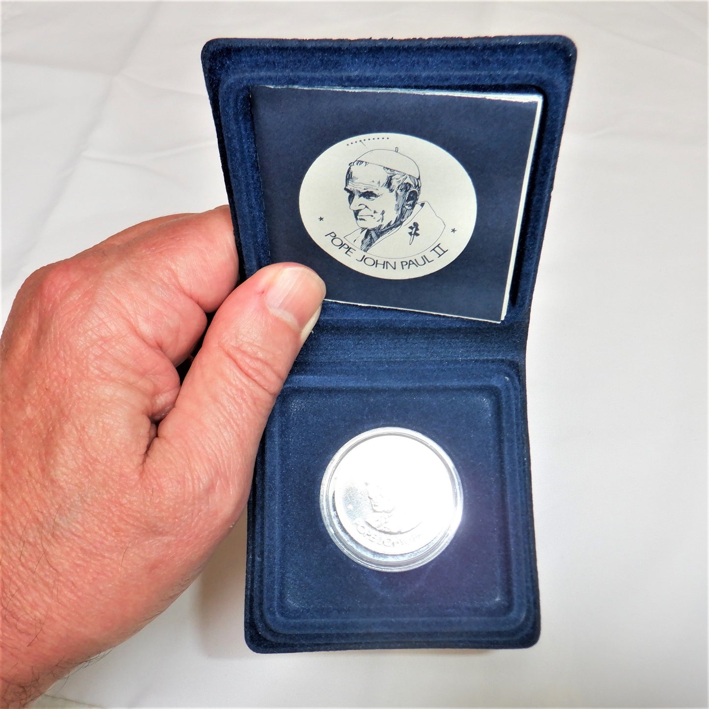 1984 Medallion of The PAPAL VISIT OF POPE JOHN PAUL II TO CANADA: Edmonton, Alberta, with Case and COA