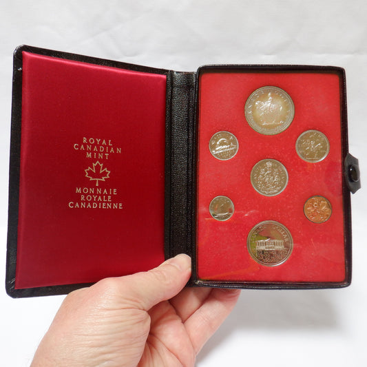 1973 Double Dollar 7-Coin CDN Prestige Set: PEI and RCMP 100th Anniversary