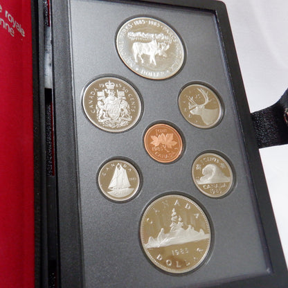 1985 Double Dollar 7-Coin CDN Proof Set: NATIONAL PARKS OF CANADA 100th Anniversary