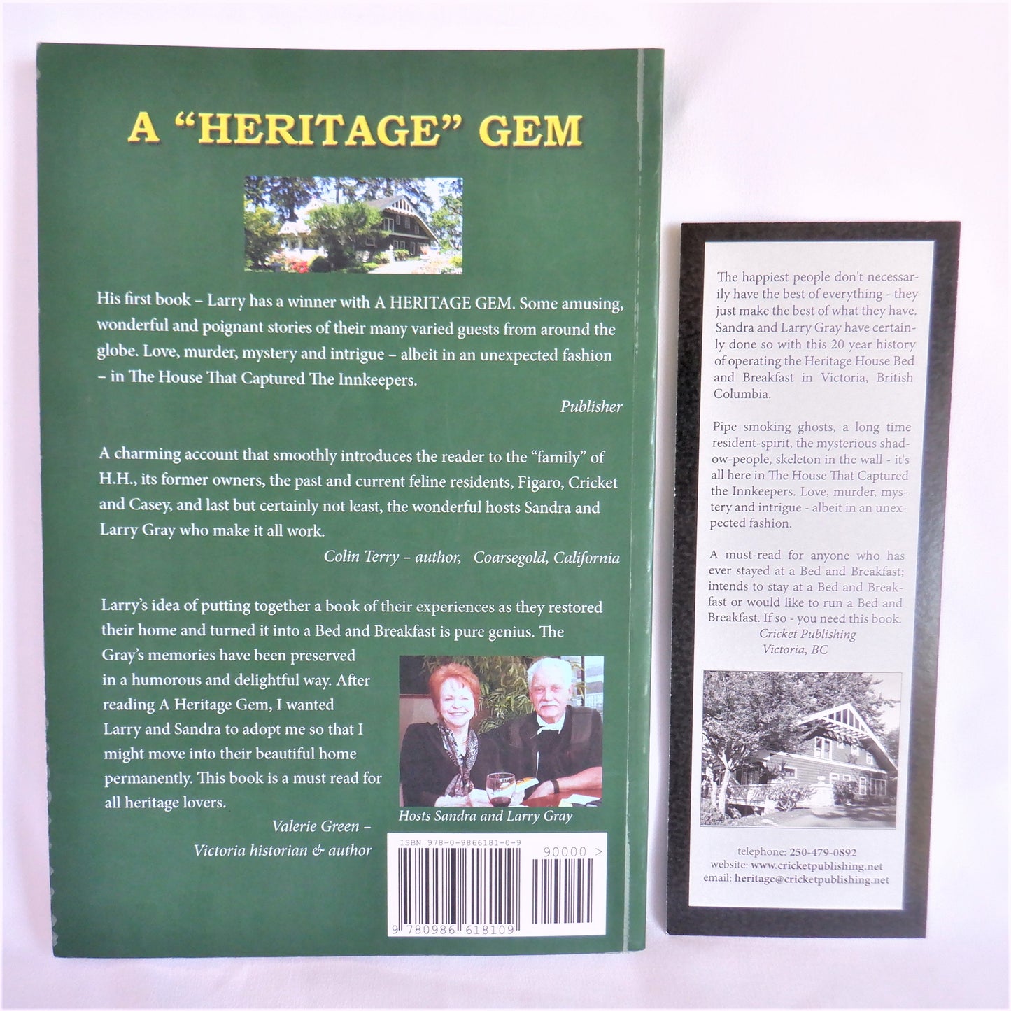 A HERITAGE GEM, The House That Captured The Innkeepers, by Larry Eugene Gray  (1st Ed. SIGNED)