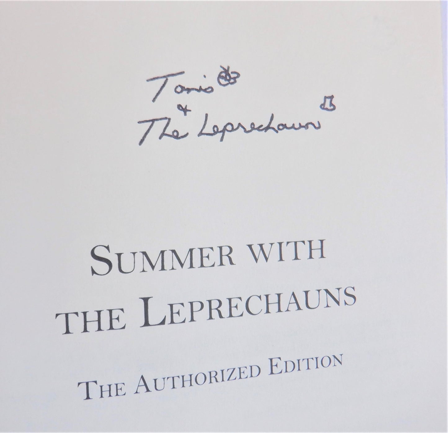 SUMMER WITH THE LEPRECHAUNS, The Authorized Edition by Tanis Helliwell (1st Ed. SIGNED)