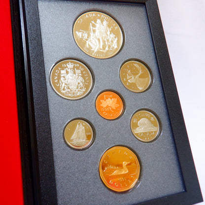 1990 Double Dollar 7-Coin CDN Proof Set: KELSEY EXPLORATION 300th Anniversary