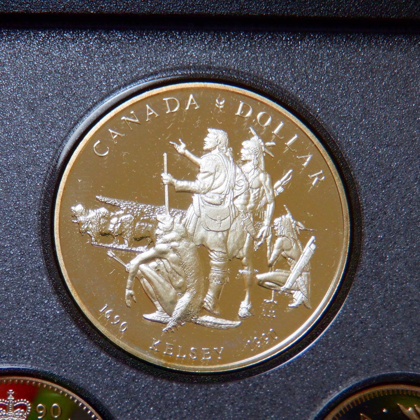 1990 Double Dollar 7-Coin CDN Proof Set: KELSEY EXPLORATION 300th Anniversary