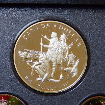 1990 Double Dollar 7-Coin CDN Proof Set: KELSEY EXPLORATION 300th Anniversary