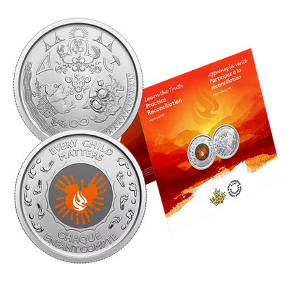 2022 Truth And Reconciliation Keepsake, A Wearable-Coin Designed by First Nations, Métis, and Inuit Communities